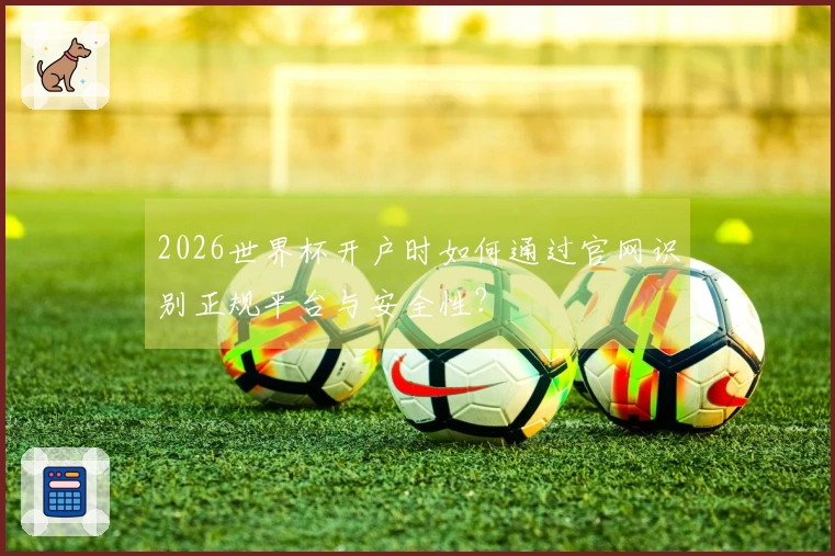 2026世界杯开户时如何通过官网识别正规平台与安全性？
